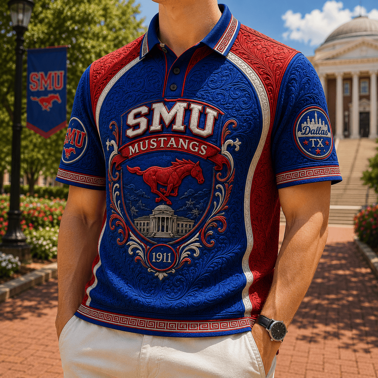 PREMIUM SMUM EMBOSS POLO SHIRT HQH