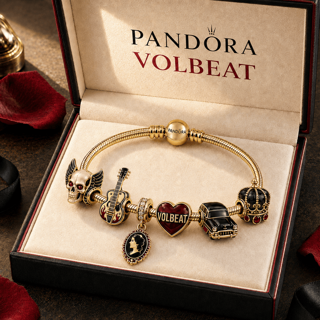 VOLB Gold Charm Bracelet Set TMH